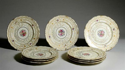 Lot 3259 - Set of Twenty-Two German Porcelain Dessert...
