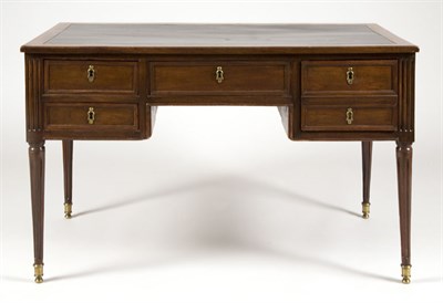 Lot 1429 - Louis XVI Mahogany Bureau Plat Late 18th...