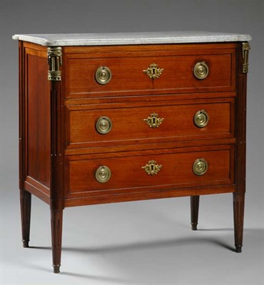 Lot 1612 - Louis XVI Gilt-Bronze Mounted Mahogany Commode...