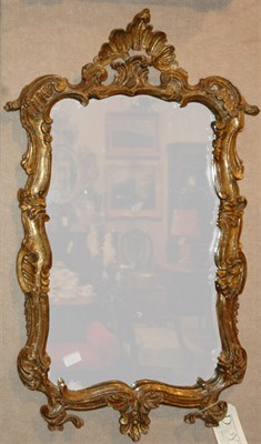 Lot 4141 - Louis XV Style Gilt-Wood Mirror Height 36...