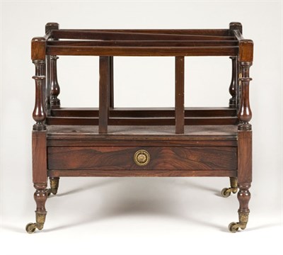 Lot 1400 - George III Rosewood Canterbury Early 19th...