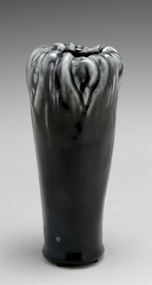 Lot 3554 - Tiffany Black and Gray Glazed Favrile Pottery...