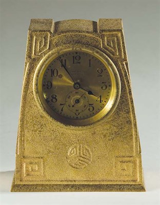 Lot 3542 - Tiffany Studios Gilt-Bronze Desk Clock The...
