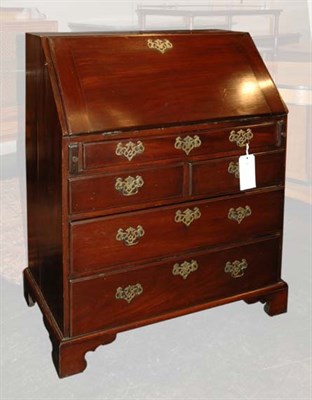Lot 4546 - George III Style Mahogany Slant Front Desk...