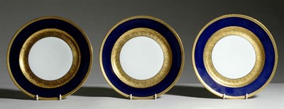 Lot 3270 - Set of Twelve Limoges Porcelain Gilt and...