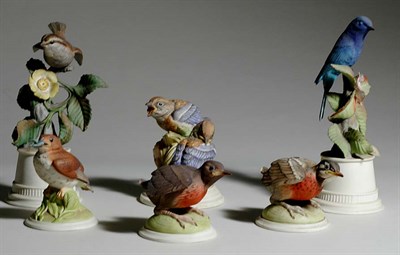 Lot 3411 - Six Boehm Porcelain Figures of Birds Including...