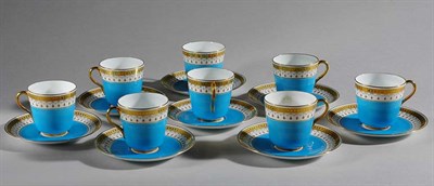 Lot 3412 - Set of Twelve Staffordshire Pottery Coffee...