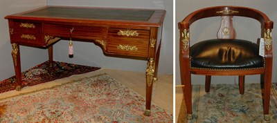 Lot 3120 - Empire Style Gilt-Metal Mounted Mahogany...
