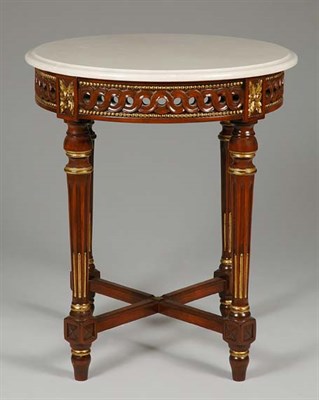 Lot 3393 - Louis XVI Style Parcel Gilt Mahogany Side...