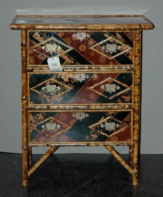 Lot 3280 - Chinoiserie Decorated Bamboo and Lacquered...