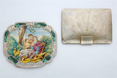 Lot 474 - Two Silver Compacts