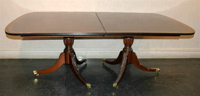 Lot 3558 - George III Style Inlaid Mahogany Double...