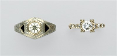 Lot 244 - Two Diamond Rings