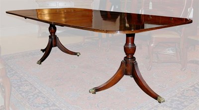Lot 4453 - Regency Style Mahogany Double-Pedestal Dining...