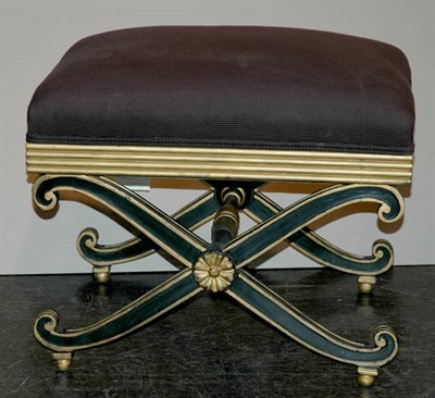 Lot 3494 - Neoclassical Style Parcel Gilt and Black...