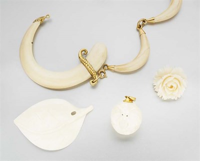 Lot 258 - Group of Assorted Ivory Items