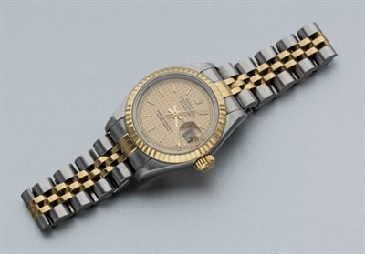 Lot 258 - Stainless Steel and Gold Wristwatch