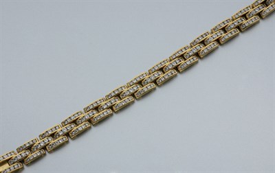 Lot 293 - Gold and Diamond Bracelet
