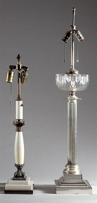 Lot 4351 - Two Neoclassical Style Two-Light Lamps...