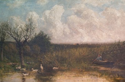 Lot 3056 - Marius Heyl Dutch, 1836-1931 Hunting Ducks...