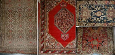 Lot 3590 - Group of Four Caucasian Rugs Comprising...