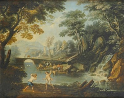 Lot 1025 - Flemish School 17th Century River Landscape...