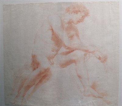 Lot 1006 - Italian School 18th Century Academic Nude Red...