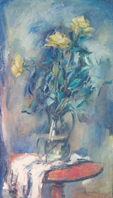 Lot 3055 - Arnold Hoffman Floral Still Life, 1946 Signed...