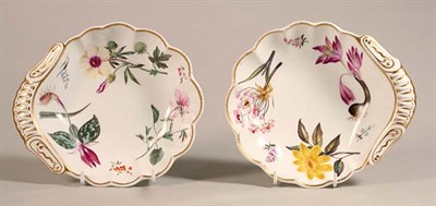 Lot 1444 - Pair of English Porcelain Dishes Late...