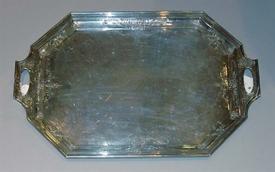 Lot 3213 - American Sterling Silver Two-Handled Tea Tray...