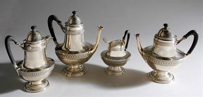 Lot 3355 - Tiffany & Co. Silver Plated Four-Piece Tea...