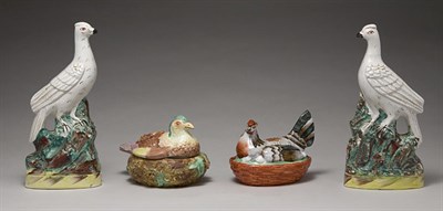 Lot 2161 - Group of Staffordshire Pottery Figures of...