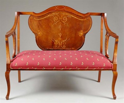 Lot 3346 - Edwardian Mother-of-Pearl and String Inlaid...