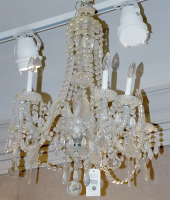 Lot 4427 - Georgian Style Gilt-Metal and Glass Six-Light...
