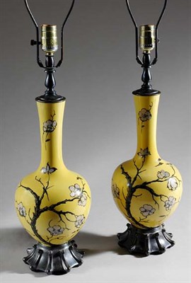 Lot 3278 - Pair of Asian Style Floral Decorated Porcelain...
