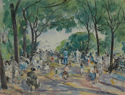 Lot 2435 - Martha Walter 1875-1976 Garden by Sacre Coeur...