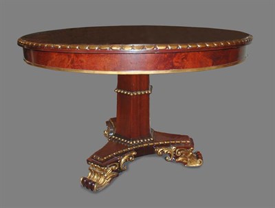 Lot 3186 - William IV Style Parcel Gilt Mahogany Center...
