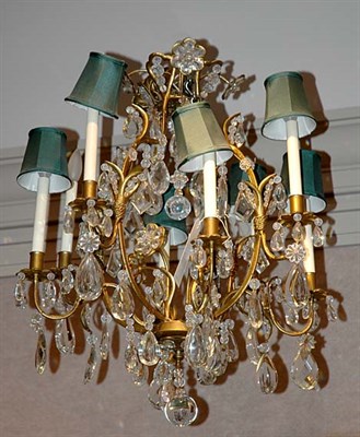 Lot 3488 - Louis XV Style Gold Painted Metal and Glass...