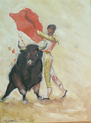 Lot 3047 - A. Garcia 20th Century The Bull Fighter Signed...