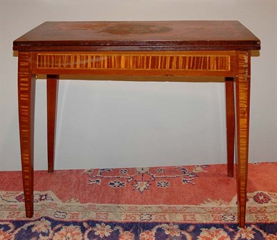 Lot 4488 - Marquetry Inlaid Fruitwood and Mahogany...