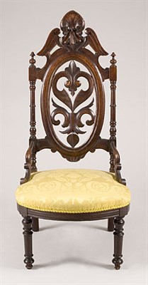 Lot 2200 - Renaissance Revival Walnut Slipper Chair Circa...