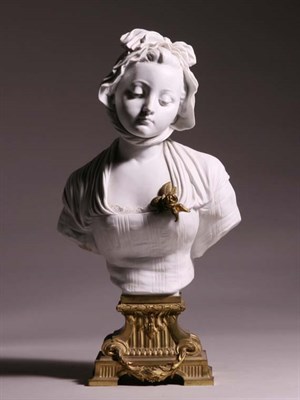 Lot 3164 - Louis XVI Style Gilt-Bronze and Porcelain Bust...