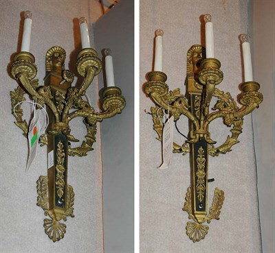 Lot 3106 - Pair of Egyptian Revival Style Gilt and...