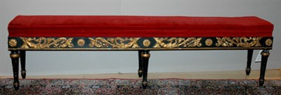 Lot 3121 - Empire Style Gold and Black Painted...