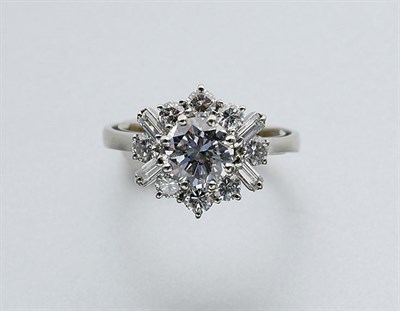 Lot 665 - Diamond Cluster Ring