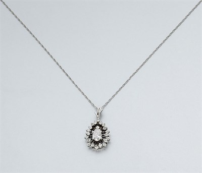 Lot 675 - Diamond Pendant with Chain