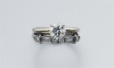 Lot 671 - Diamond Wedding Set
