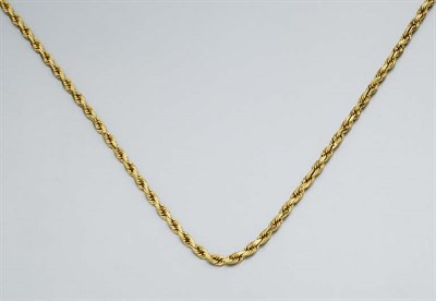 Lot 677 - Gold Rope Chain Necklace