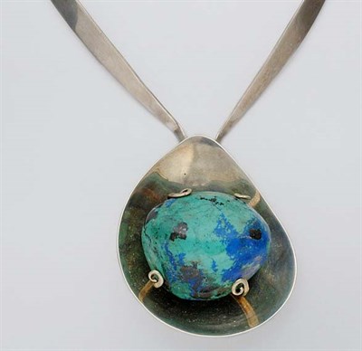 Lot 553 - Mexican Silver Collar and Pendant