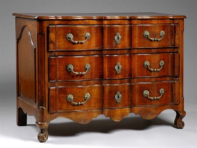 Lot 1502 - Provincial Louis XV Walnut Commode 18th...